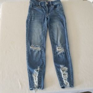 American eagle size 00 jegging crop